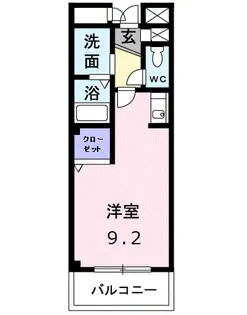 ノースコートA【1階】の間取り