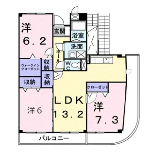 ルーシャス21【3階】の間取り