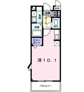 ナカイパレス PARTⅡ【3階】の間取り