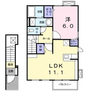 グランデヒルⅥ【2階】の間取り