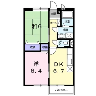 ジュンエイタウン【1階】の間取り