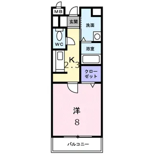 フェリーチェ【2階】の間取り