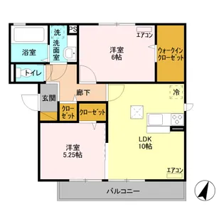 SOLA’TIO TAKASAKI【3階】の間取り