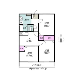 メゾンボナール【1階】の間取り
