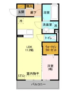 プレシャス高崎【2階】の間取り
