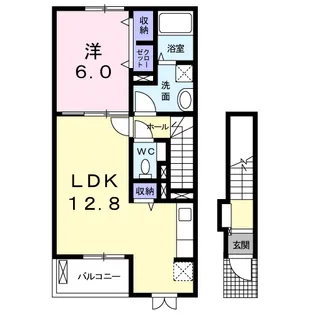 サンデーア・オチアイ【2階】の間取り