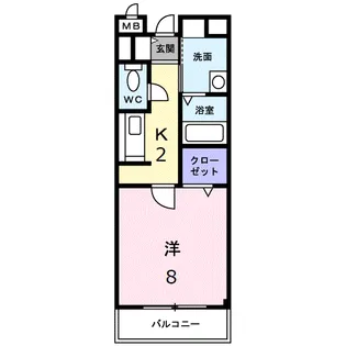 ラ・シャンス【3階】の間取り