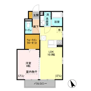 グレイスヴィラ【1階】の間取り