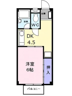 KNハイツ【2階】の間取り