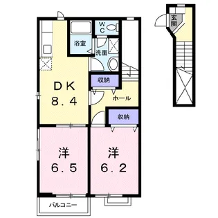 アルピン ヒルB【2階】の間取り