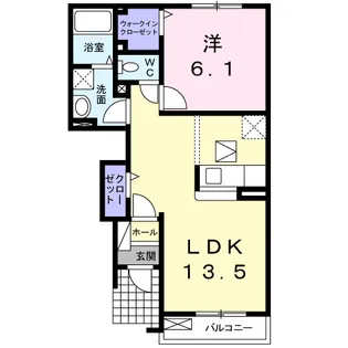 セルフィーユⅠ【1階】の間取り