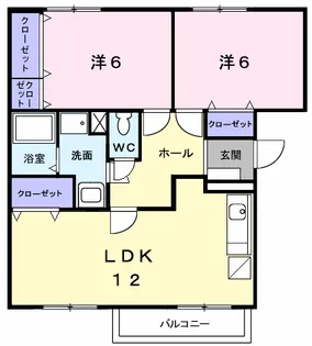 ソミュール匠【2階】の間取り