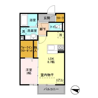 フラール ドゥ【2階】の間取り