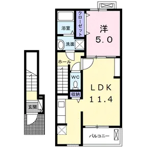 アリエッタⅠ【2階】の間取り