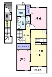 フェニックス【2階】の間取り