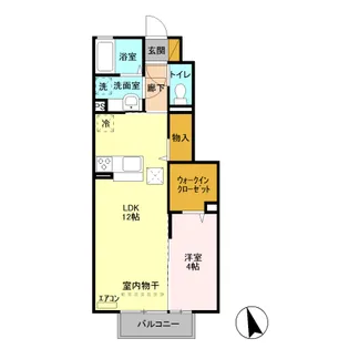 ロザージュ【1階】の間取り