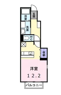 メゾン エストA【1階】の間取り