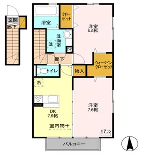 Α台門【2階】の間取り