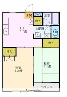 アンビアンス001B【1階】の間取り