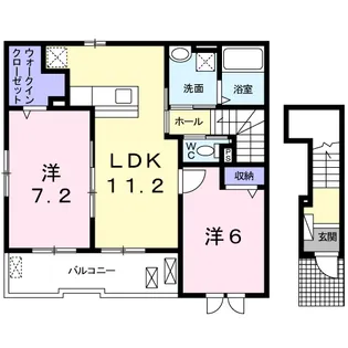 R・SグランツⅢ【2階】の間取り