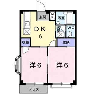 深堀ハイツ Ⅱ【1階】の間取り