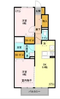 サンモール A【1階】の間取り