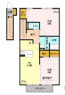 サンモール A【2階】の間取り