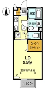 インセーム・ア・エリ【1階】の間取り