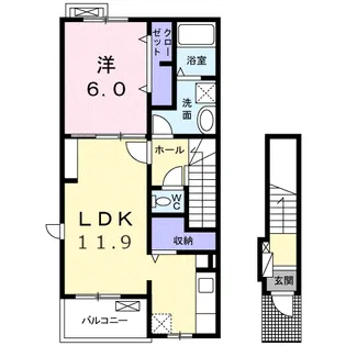 メゾンユーグレナ【2階】の間取り