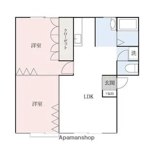 ロビンソンハイツ【2階】の間取り