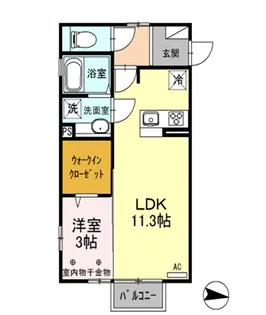 サニーコート高崎【207号室】の間取り