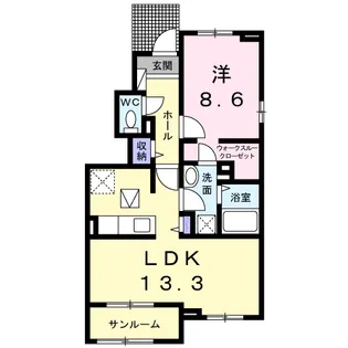 アリエッタⅡ【1階】の間取り