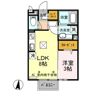 ガルテン【1階】の間取り