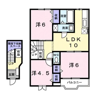 ヴィラ A【2階】の間取り