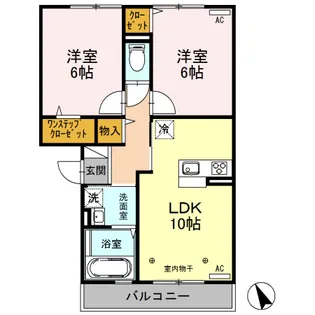 エステイトZEN C【2階】の間取り