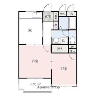 レジデンスあすか【1階】の間取り