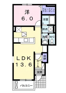 LATOURKAIZAWA Ⅴ【1階】の間取り