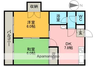 大洋第一コーポ【2階】の間取り