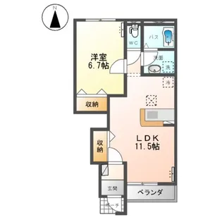 セルリアン【1階】の間取り