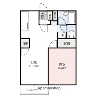 エーデルハイツ【1階】の間取り