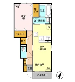 ビューテラス【1階】の間取り