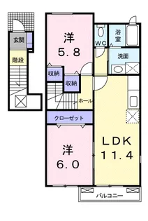 エテルノ【2階】の間取り