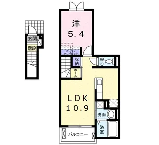 LA BELLEZZA【2階】の間取り