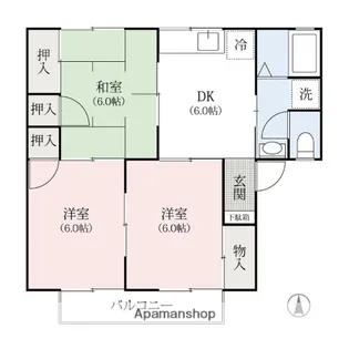 メゾンドパークス【1階】の間取り