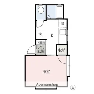 モンパレス安中第5ー4号棟【1階】の間取り