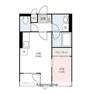 ムーンリバー【4階】の間取り