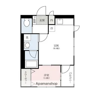 ムーンリバー【3階】の間取り