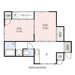 メゾン片岡【2階】の間取り