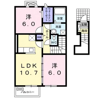 グリッド オン【2階】の間取り