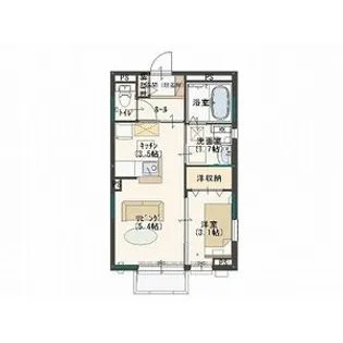 ソレイユ310【101号室】の間取り